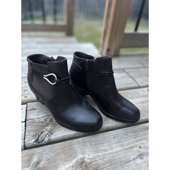 Clarks Women's Size US5,5 Emily2 Kaylie Black Leather - Picture 2 of 14